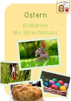 Vorschau - Poster - Ostern / Bildkarten als Sprechanlass / Bildkartei - Deckblatt