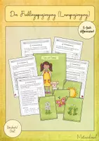 Vorschau - Stundenentwürfe - Der Frühlingsspaziergang - Lesespaziergang für DaZ/Deutsch (5-fach differenziert) - Deckblatt
