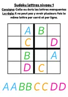 Aperçu - Feuilles d'exercices - Pack sudoku maternelle / primaire (logico-mathématique) - Page 2