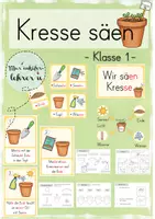 Vorschau - Unterrichtsreihen - Bohne & Kresse (Bundle) Klasse 1/2 - Deckblatt