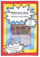 Vorschau - Arbeitsblätter - Mathehelden - Rechne und male im Zahlenraum bis 20 mit ZÜ - Deckblatt