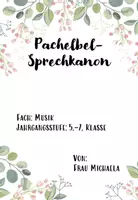 Vorschau - Arbeitsblätter - Pachelbel Sprechkanon - Deckblatt