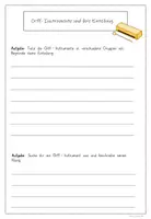 Vorschau - Arbeitsblätter - Orff-Instrumente Einteilung Arbeitsblatt - Seite 1