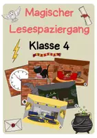 Vorschau - Arbeitsblätter - Magischer Lesespaziergang Klasse 4 - Deckblatt