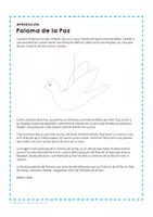 Vista previa - Manualidades / Dibujos para colorear - Paloma de la Paz - Plantillas para un móvil - página 3