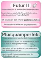 Vorschau - Poster - Zeitformen Merkplakate Zeitstrahl Deutsch Grammatik Präsens Präteritum Klasse 3-6 - Seite 3
