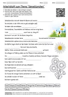 Vorschau - Arbeitsblätter - Arbeitsblatt "Gänseblümchen" + Onlineübung & MP3 + - Deckblatt