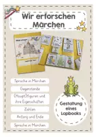 Vorschau - Arbeitsblätter - Wir erforschen Märchen - Lapbook und Arbeitsmaterialien - Deckblatt