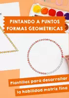 Vista previa - Manualidades / Dibujos para colorear - Pintando a puntos - Formas geométricas: 12 plantillas para colorear - Portada