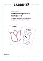 Vista previa - Manualidades / Dibujos para colorear - Pintando a puntos - Primavera: 12 plantillas para colorear - página 1