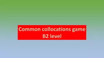 Vista previa - Juegos / Gamificación - Common Collocations game - Portada