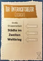 Vorschau - Arbeitsblätter - Heimatfront im Zweiten Weltkrieg - Gruppenarbeit zu 5 Städten - Deckblatt