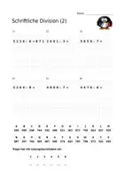 Vorschau - Arbeitsblätter - 6x Übungsblatt "Geheimcode" schriftliche Division - Seite 2