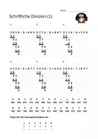 Vorschau - Arbeitsblätter - 6x Übungsblatt "Geheimcode" schriftliche Division - Seite 3