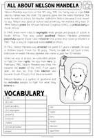 Vorschau - Arbeitsblätter - Nelson Mandela - Reading Comprehension (2-fach differenziert + Conversation Strips) - Seite 2