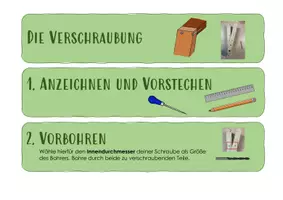Vorschau - Merkblätter - Verschraubung - Fächer zum Ablauf - Seite 1