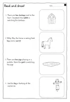 Vorschau - Arbeitsblätter - Farm Animals - Read and Draw! - Arbeitsblätter - Seite 3
