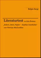 Vorschau - Arbeitsblätter - Literaturtest zu "Schere, Stein, Papier – Sophies Geschichte" von Patricia MacLachlan - Deckblatt