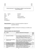 Vorschau - Stundenentwürfe - Unterrichtsentwurf Ballade "John Maynard" Innerer Monolog - Seite 1