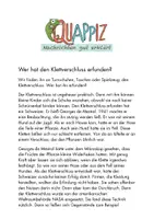 Vorschau - Text - Wer hat den Klettverschluss erfunden? - Deckblatt