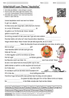 Vorschau - Arbeitsblätter - Arbeitsblatt "Hauskatze" + Onlineübung & MP3 + Mindmap + Infografik - Deckblatt