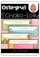 Vorschau - Anderer Materialtyp - Ostergruß für Schokolollies / Feriengruß Ostern - Deckblatt