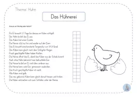 Vorschau - Arbeitsblätter - Materialpaket Das Huhn - Seite 2