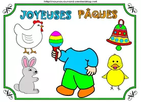 Aperçu - Matériel pour travaux manuels / dessin - Dessins Pâques avec photo de l'enfant - Page de couverture
