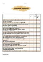 Vorschau - Anderer Materialtyp - Bewertung der Stationsarbeit - Seite 1