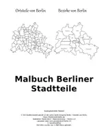 Vorschau - Arbeitsblätter - Berliner Bezirke, Ortsteile, Stadtteile - Karten zum Ausmalen - Seite 1