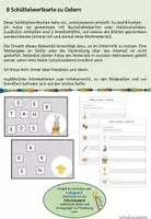 Vorschau - Arbeitsblätter - 8 Schüttelwortkarten Ostern - von schulzauberei - Deckblatt