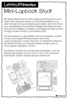 Vorschau - Arbeitsblätter - Lapbook Städte in M-V (Kl. 4-6) - Seite 1