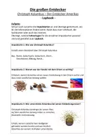 Vorschau - Arbeitsblätter - Lapbook zu Christoph Kolumbus - Deckblatt
