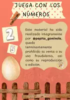 Vista previa - Hojas de trabajo - ANIMALES, PINZAS Y NÚMEROS-ABN - página 1