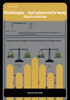 Vorschau - Arbeitsblätter - Gleichungen - Äquvialenzumformung - Selbsterarbeitung - Deckblatt