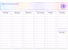 Vorschau - Lehrpläne/Lehrermaterial - Wochenplaner Version 2 - Deckblatt