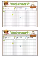 Vorschau - Aufgabenkarten - Schriftliche Division mit Komma (Wochenmarkt, Kartei) - Seite 3