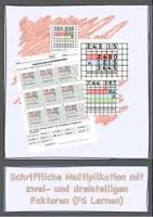 Vorschau - Arbeitsblätter - AB´s schriftliche Multiplikation (FS Lernen) - Deckblatt
