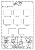 Vorschau - Arbeitsblätter - "Pets" - Arbeitsblätter für den Englischunterricht - Seite 1