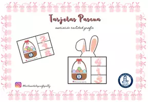 Vista previa - Tarjetas / Manipulativos - Tarjetas cesta huevos Pascua @laclasedelaprofepatty - Portada