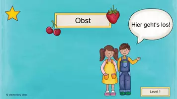 Vorschau - Interaktives Material - Wortschatz / DAZ Lesen: Obst, interaktive PDF - Seite 2