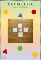 Vorschau - Spiele - Wahrnehmung: Geometrie - Muster nachlegen - Deckblatt