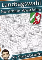 Vorschau - Stundenentwürfe - Landtagswahl Nordrhein-Westfalen 2022 - Steckbriefe Parteien - Deckblatt