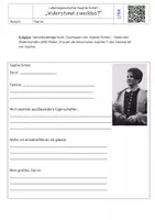 Vorschau - Arbeitsblätter - Dokumentation "Frauen die Geschichte machten" - Sophie Scholl - Seite 1