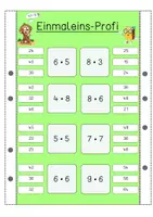 Vorschau - Stationenlernen - Klammerkarten Einmaleins Mathe Freiarbeit Lerntheke Gemischte Aufgaben - Seite 2