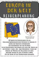 Vorschau - Unterrichtsreihen - Europa in der Welt - Reihen- und Stundenplanung - Deckblatt