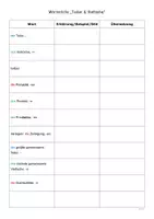Vorschau - Arbeitsblätter - Wörterliste - Teiler & Vielfache (Klasse 6) - Seite 1