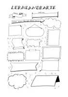 Vorschau - Arbeitsblätter - Lernlandkarte Vorlage - Deckblatt