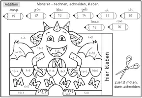 Vorschau - Arbeitsblätter - Zahlenraum 20 - Rechenaufsteller für die Addition und Subtraktion - Seite 3