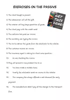 Vorschau - Arbeitsblätter - Exercises on the passive trade, grammar - Seite 1